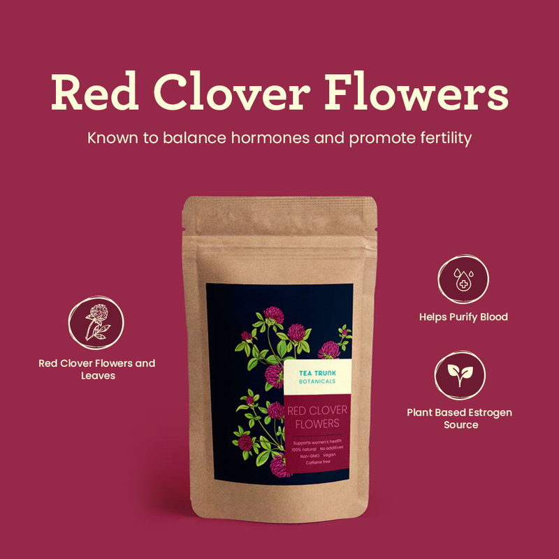Tea Trunk Red Clover Flowers - 50 gms